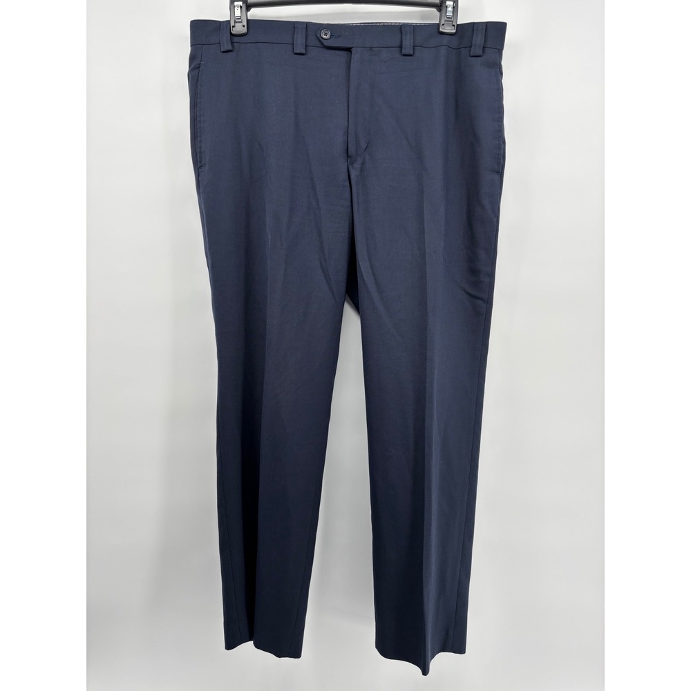Lauren Ralph Lauren Mens Navy Blue Flat Front Dress Pants 38W x 30L Business